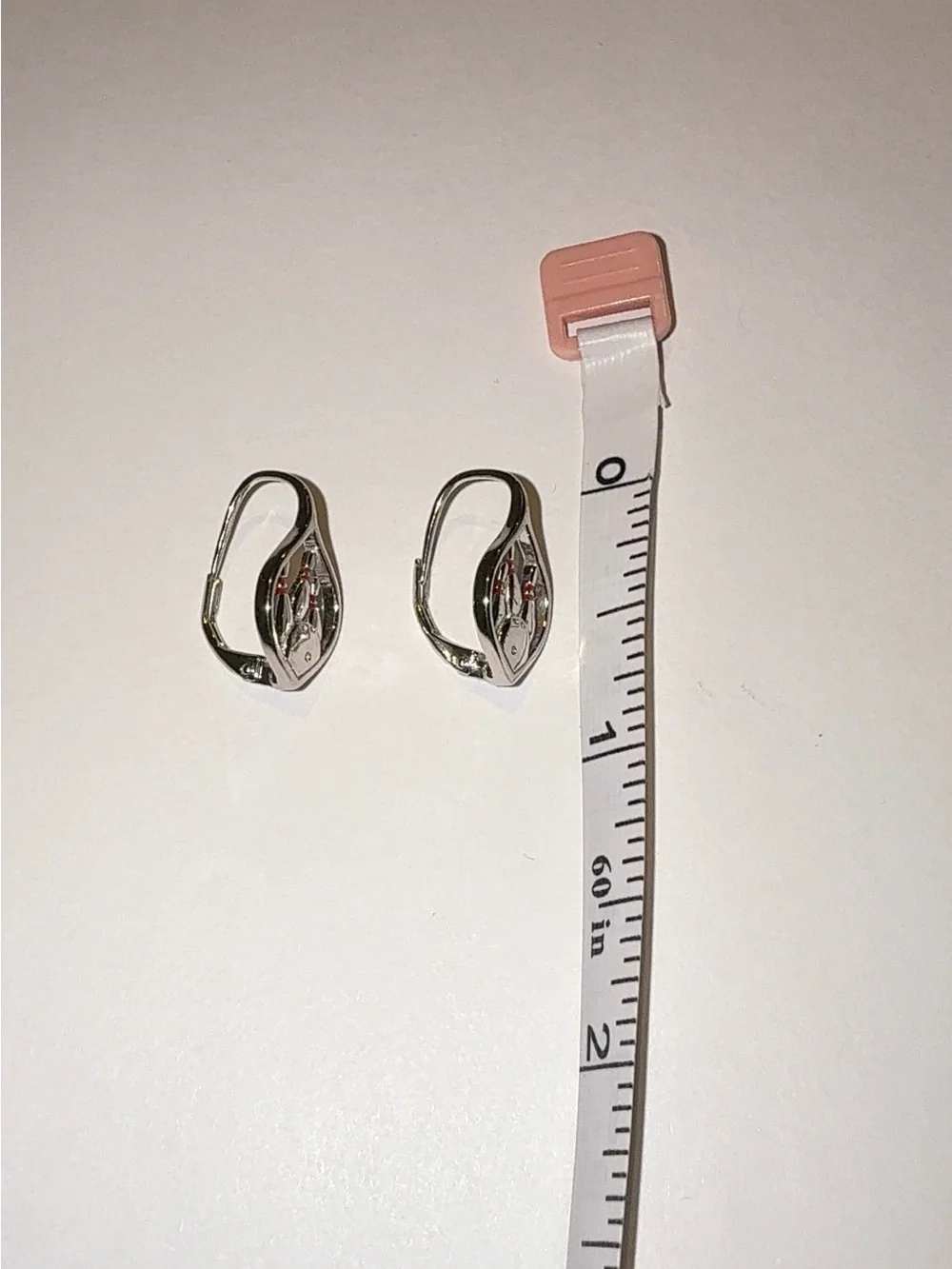 925 Sterling Silver Bowling Pin and Ball Earrings Huggies with Zirconia